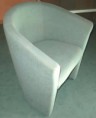 Fauteuil design " cabriolet" alcantara couleur vert d'eau + possibilité canapé 2 places